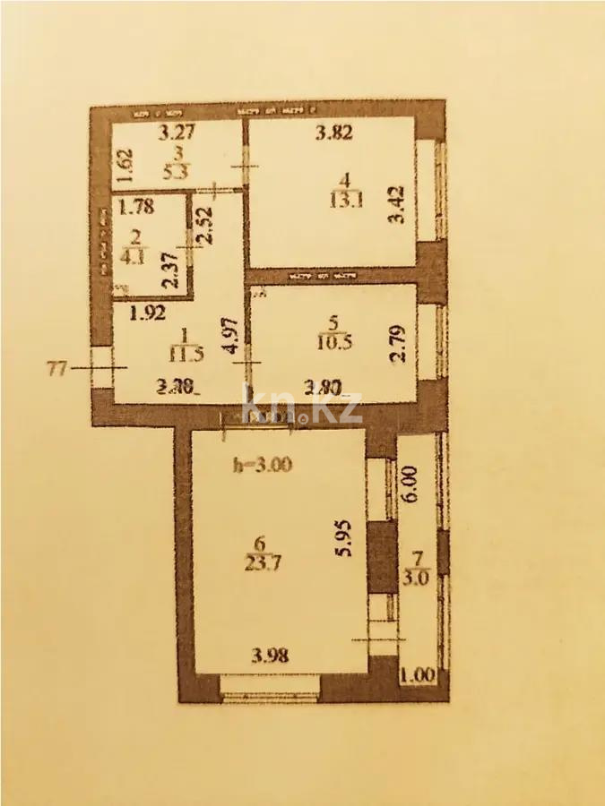 Продажа 2-комнатной квартиры, 71.2 м², ул. Нарикбаева, дом  22 в Астане - фото 5