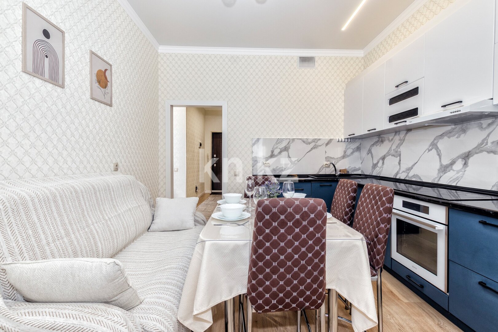 Аренда 1-комнатной квартиры посуточно, 53 м² в Астане - фото 13
