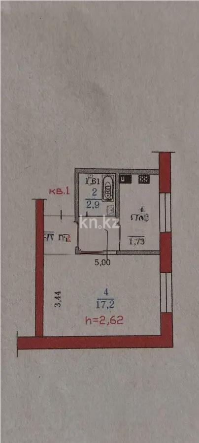 Продажа 1-комнатной квартиры, 30.1 м² в Алматы - фото 3