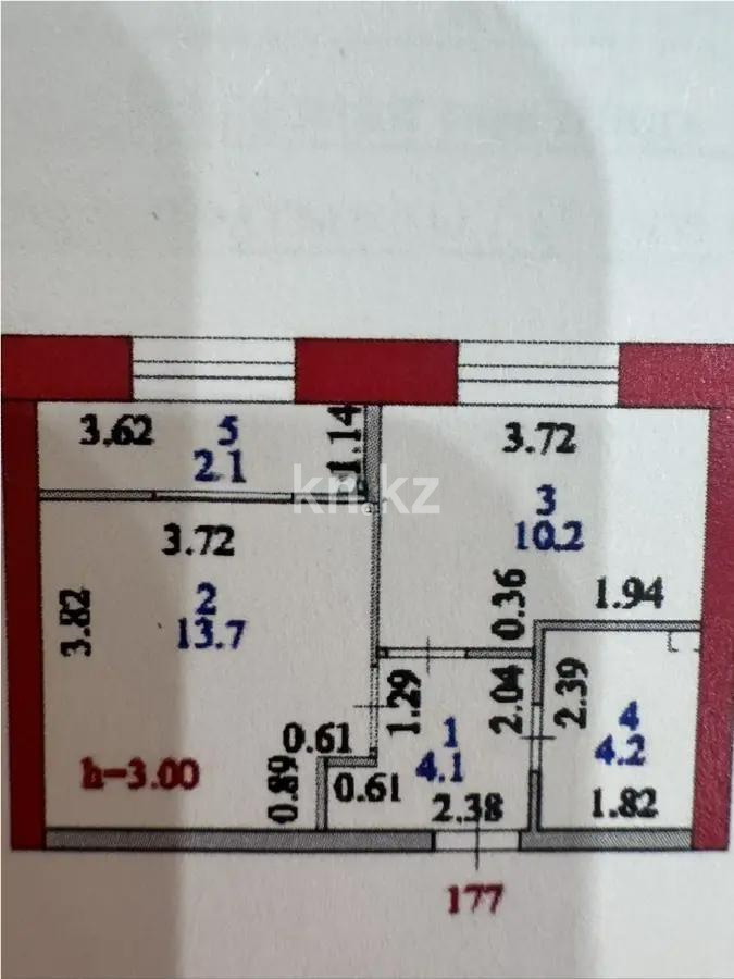 Продажа 1-комнатной квартиры, 36 м² в Астане