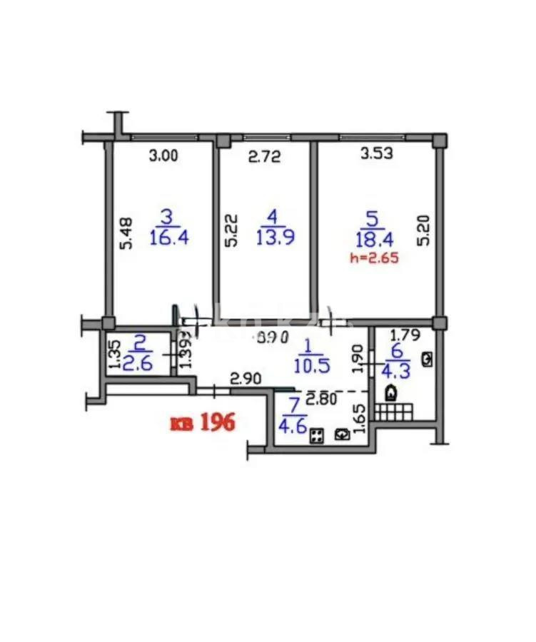 Продажа 3-комнатной квартиры, 71 м² в Алматы - фото 7