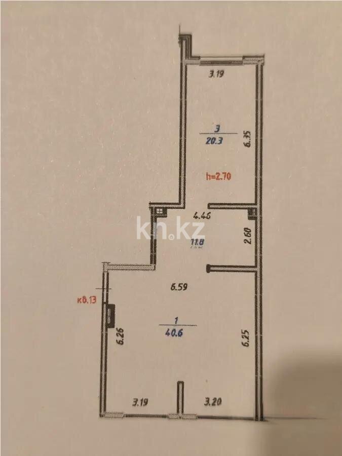Продажа 2-комнатной квартиры, 72.7 м² в Алматы