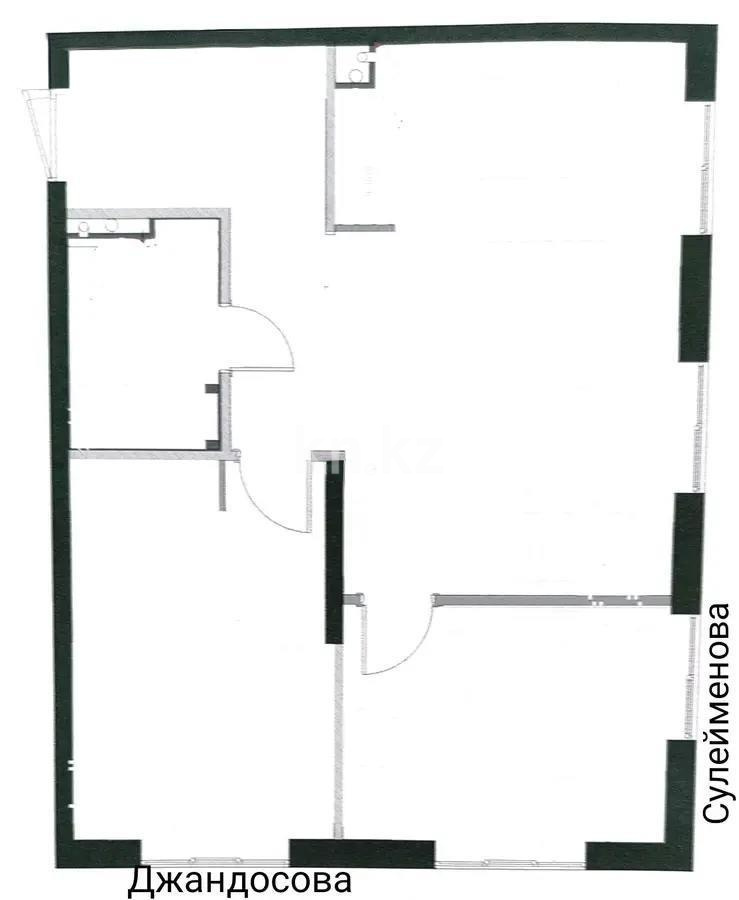 Продажа 1-комнатной квартиры, 62 м², ул. Жандосова, дом  108/1 в Алматы