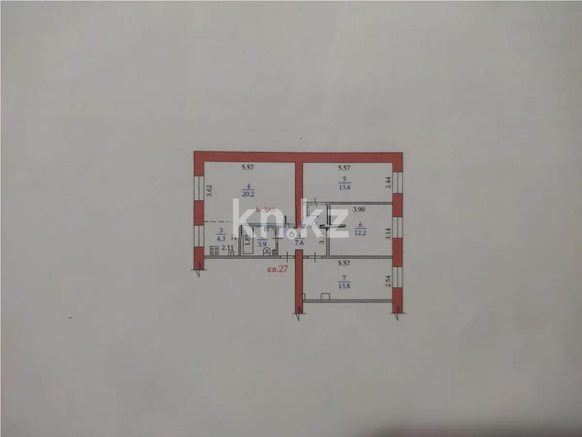 Продажа 4-комнатной квартиры, 75.6 м², ул. Елебекова, дом  27 в Алматы - фото 7