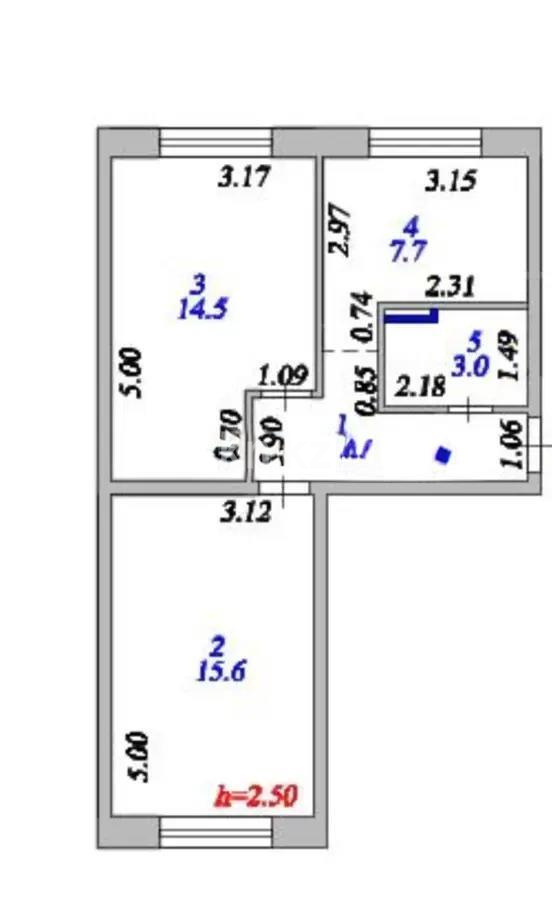 Продажа 2-комнатной квартиры, 46 м², ул. Бейбитшилик, дом  40 в Астане