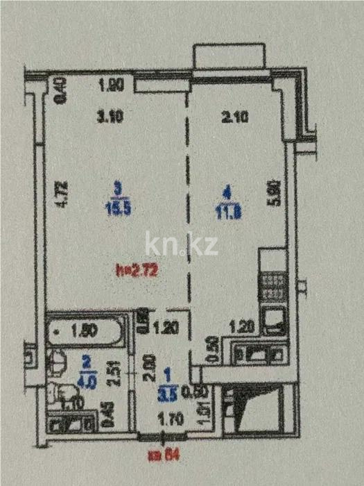 Продажа 1-комнатной квартиры, 35 м², ул. Радостовца, дом  169 в Алматы
