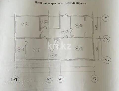 Продажа 3-комнатной квартиры, 75.6 м² в Алматы