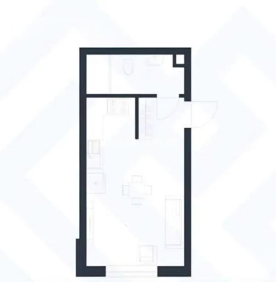 Продажа 1-комнатной квартиры, 24.54 м² в Алматы