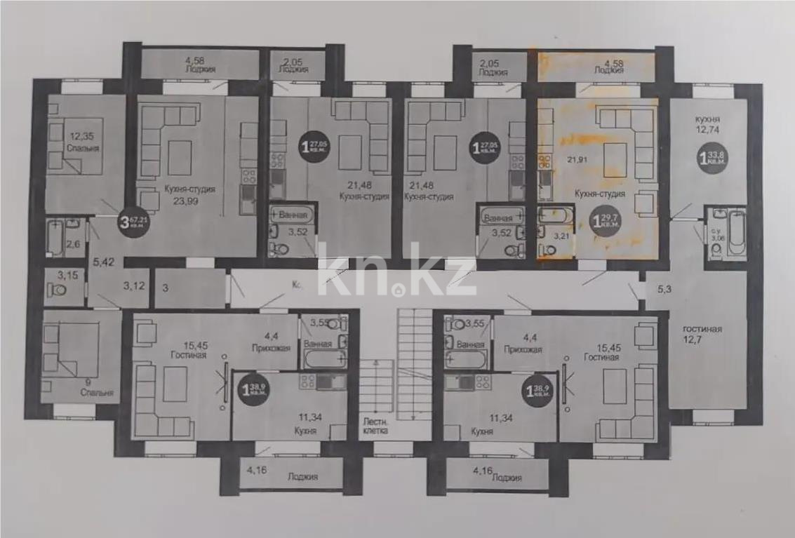 Продажа 1-комнатной квартиры, 30 м² в Астане - фото 2