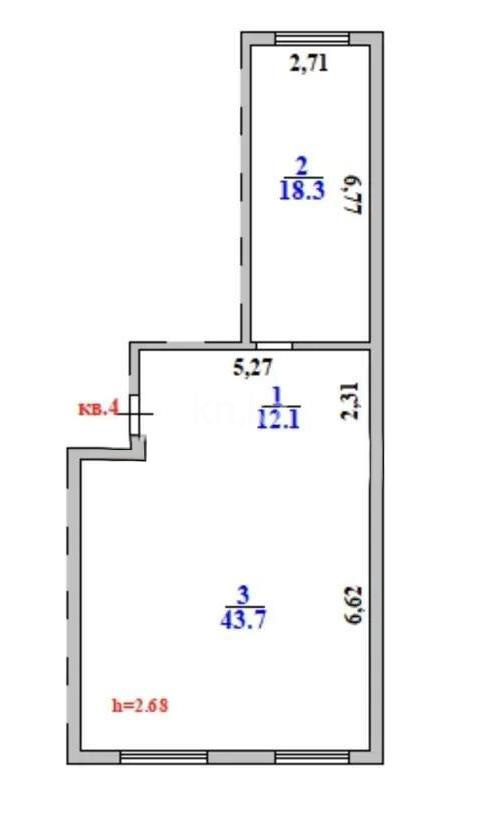 Продажа 2-комнатной квартиры, 74.6 м² в Алматы - фото 3