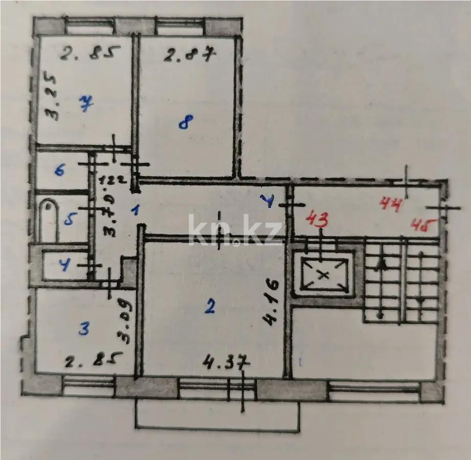 Продажа 3-комнатной квартиры, 65 м² в Караганде - фото 6