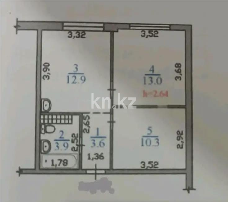 Продажа 2-комнатной квартиры, 44 м² в Алматы - фото 5