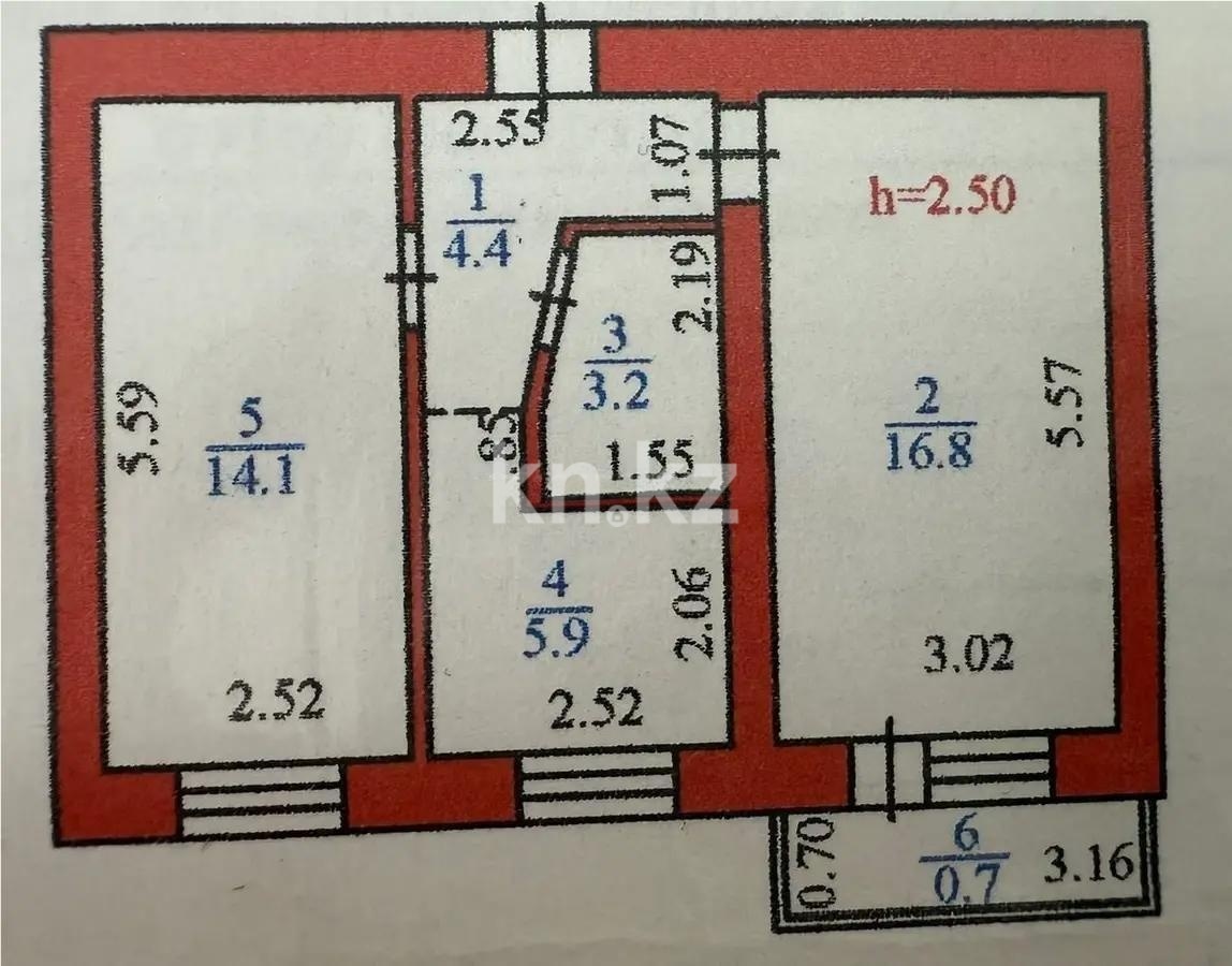 Продажа 2-комнатной квартиры, 45 м² в Астане - фото 4