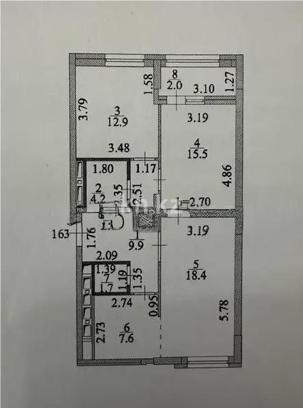 Продажа 3-комнатной квартиры, 72 м² в Астане