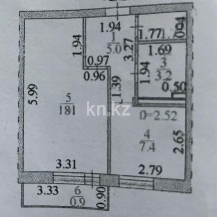 Продажа 1-комнатной квартиры, 37 м², ул. Жанадария, дом  126 в Астане - фото 4