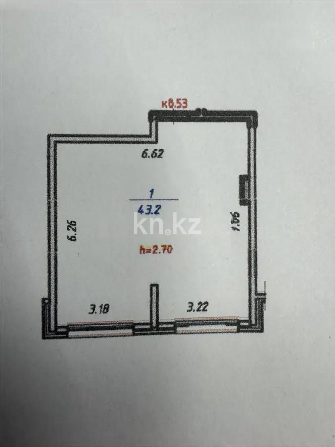Продажа 2-комнатной квартиры, 43.2 м², мкр-н Кайрат, дом  153/68 в Алматы - фото 3