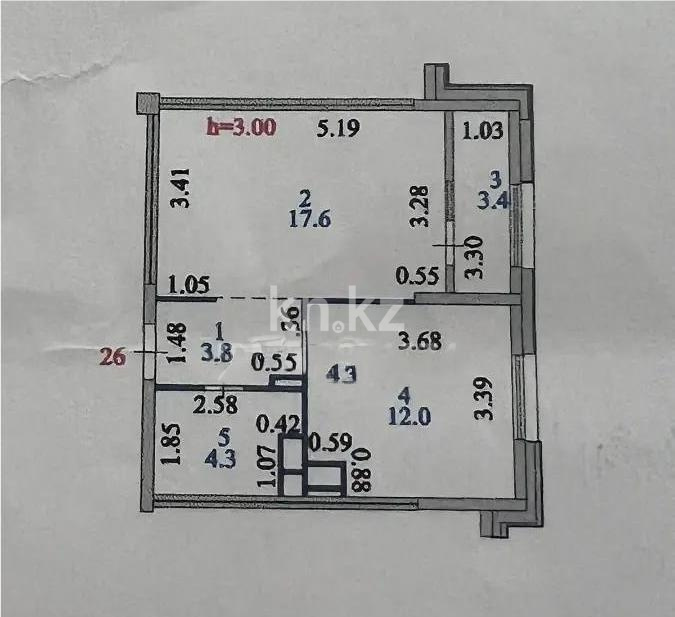 Продажа 1-комнатной квартиры, 41.1 м² в Астане - фото 5