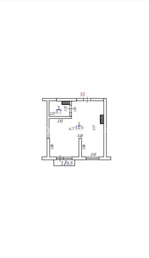 Продажа 1-комнатной квартиры, 39 м², мкр-н Нуркент, дом  6/2 стр в Алматы