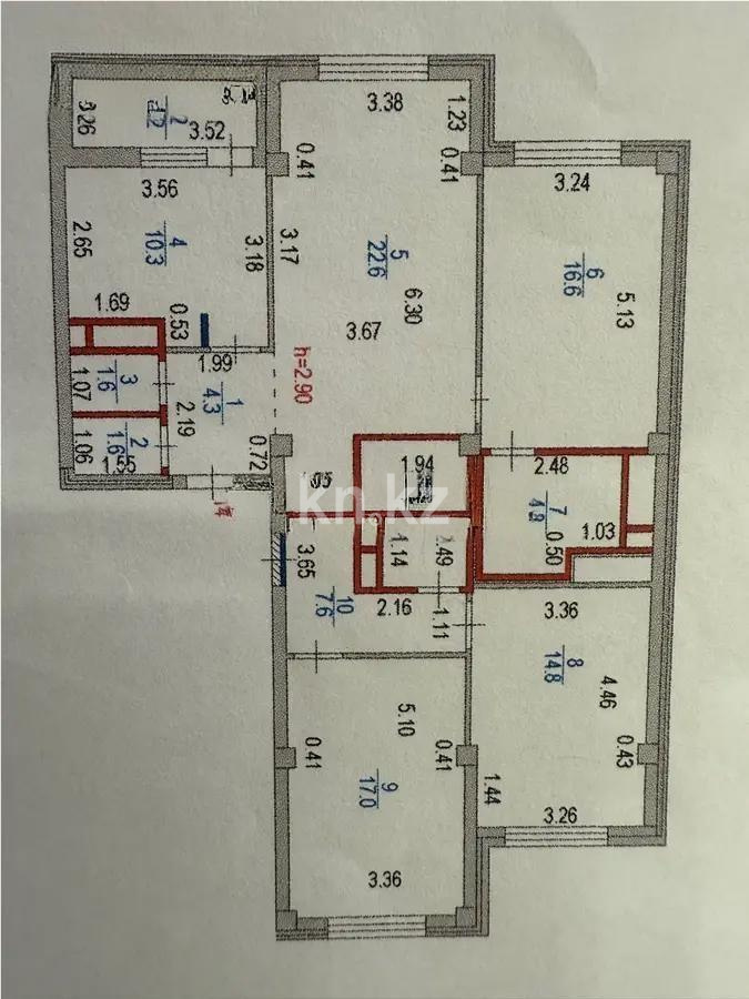 Продажа 4-комнатной квартиры, 107 м², ул. Бухар жырау в Астане - фото 2