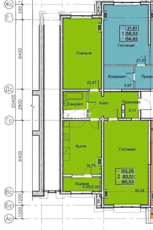 Продажа 2-комнатной квартиры, 88.3 м², ул. Жарокова, дом  218 в Алматы - фото 4