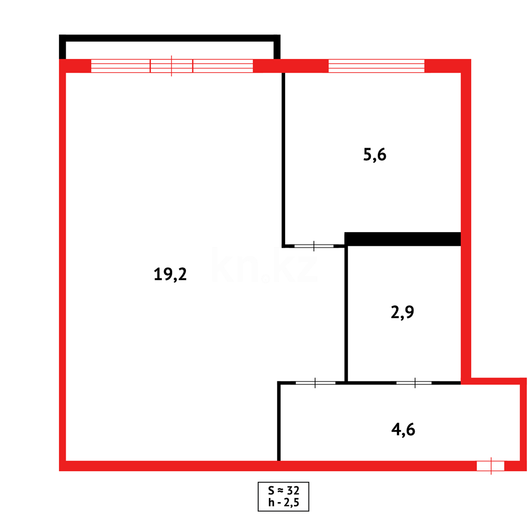 Продажа 1-комнатной квартиры, 32 м², пр. Республики в Караганде - фото 8
