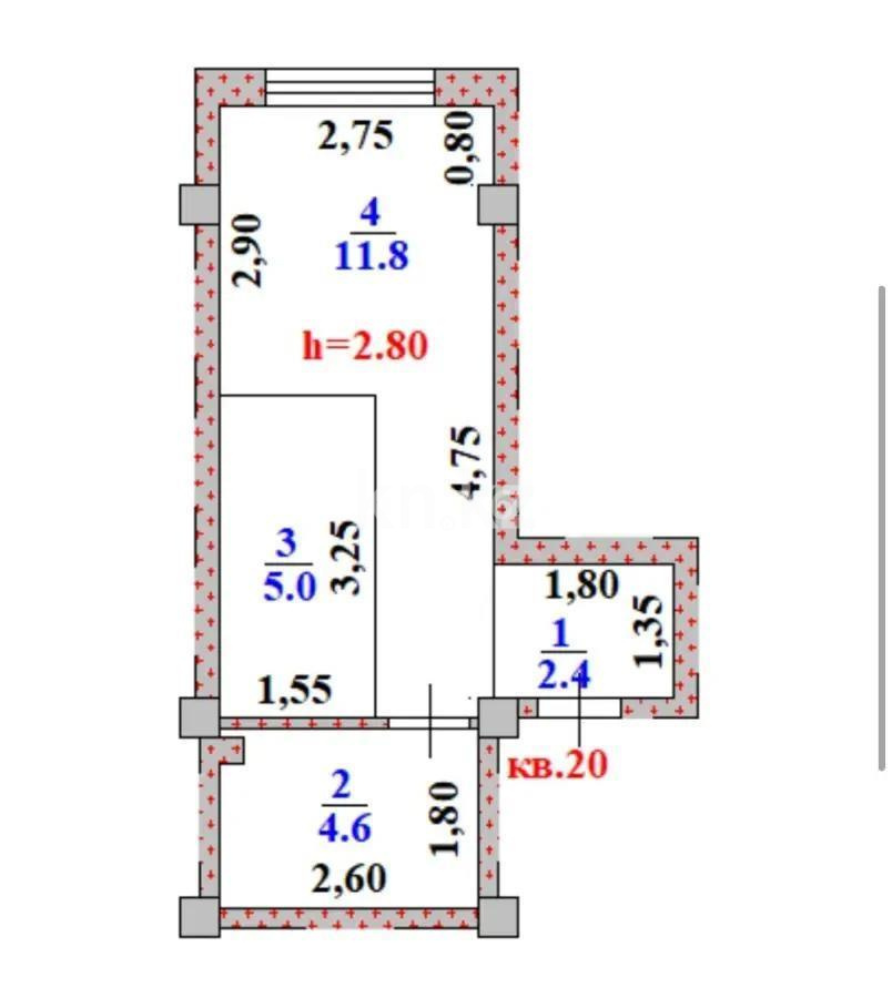 Продажа 1-комнатной квартиры, 24 м², ул. Устирт, дом  5/1 в Алматы
