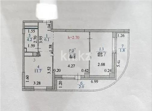 Продажа 2-комнатной квартиры, 61.3 м² в Астане - фото 5