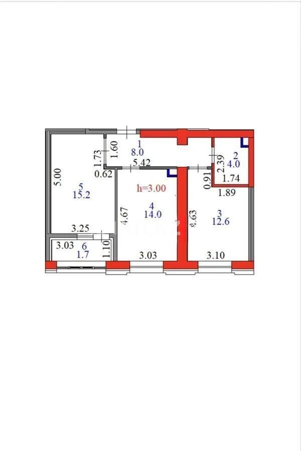 Продажа 2-комнатной квартиры, 55 м² в Астане - фото 5
