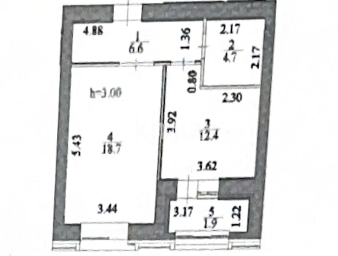 Продажа 2-комнатной квартиры, 44.3 м², ул. Калдаякова, дом  12 в Астане - фото 2