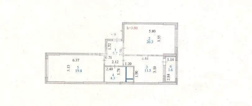 Продажа 2-комнатной квартиры, 63.2 м² в Астане - фото 6