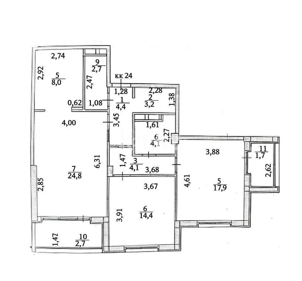 Продажа 3-комнатной квартиры, 88.3 м² в Астане - фото 7
