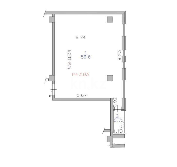 Продажа 2-комнатной квартиры, 57 м², ул. Головацкого, дом  65 в Алматы - фото 3