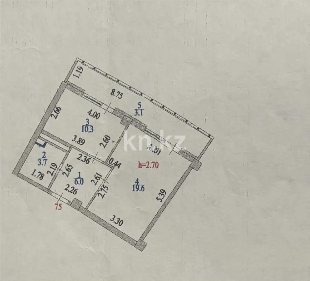 Продажа 1-комнатной квартиры, 42.7 м² в Астане - фото 4