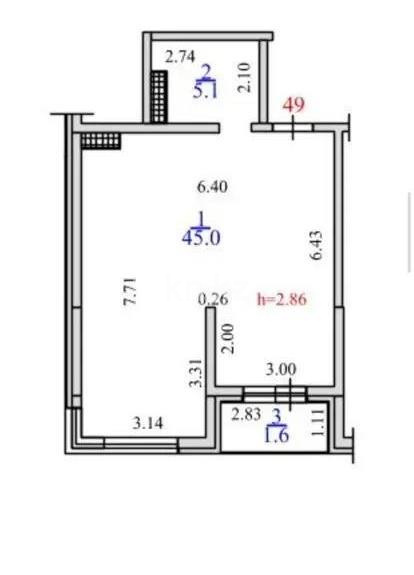 Продажа 2-комнатной квартиры, 52 м², пр. Рыскулова, дом  103/7 стр в Алматы - фото 4