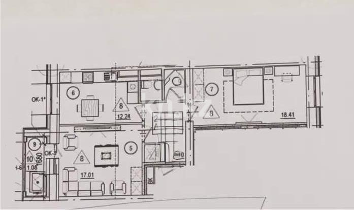 Продажа 2-комнатной квартиры, 59.6 м² в Астане - фото 3