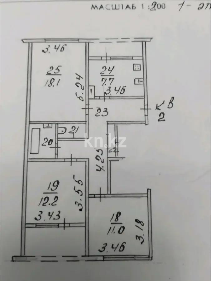 Продажа 3-комнатной квартиры, 68 м², ул. Толе би, дом  198 в Алматы - фото 3