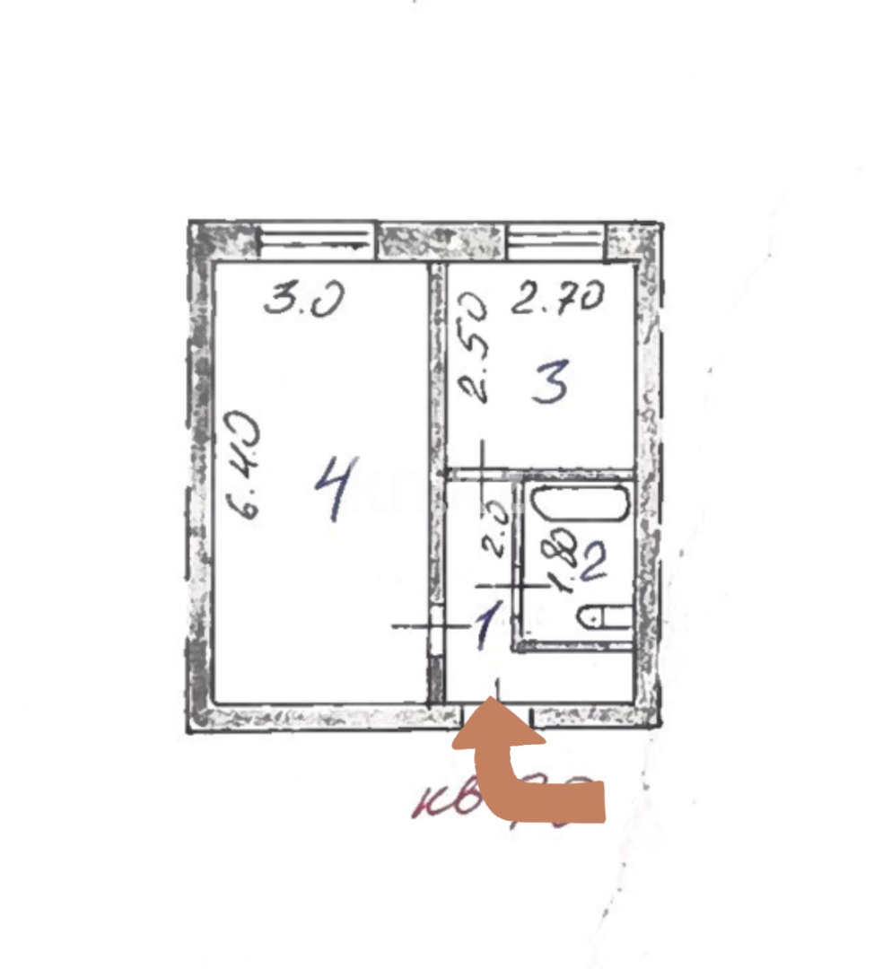 Продажа 1-комнатной квартиры, 35.7 м² в Астане - фото 2