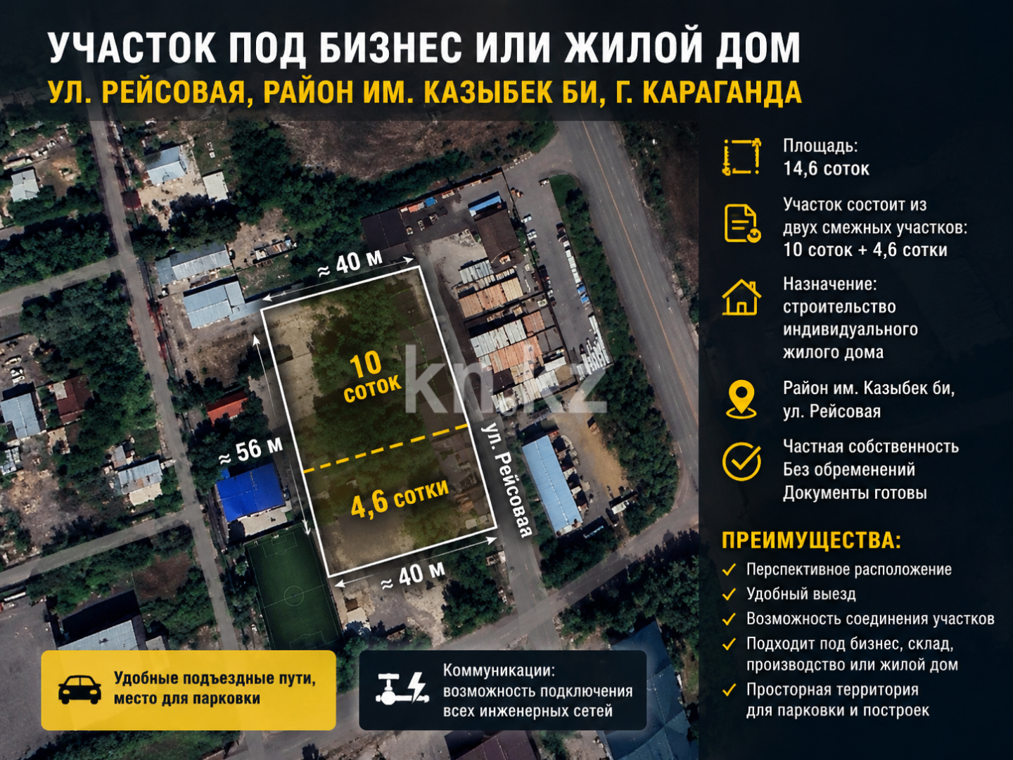 Продажа участка, 14.6 сот. в Караганде