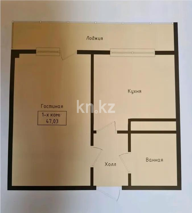 Продажа 1-комнатной квартиры, 47 м², пр. Сейфуллина, дом  51 в Алматы