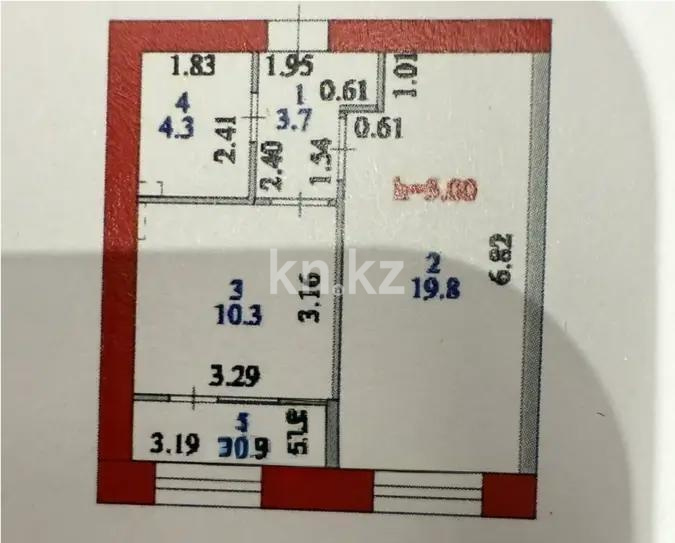 Продажа 1-комнатной квартиры, 41.3 м² в Астане - фото 3