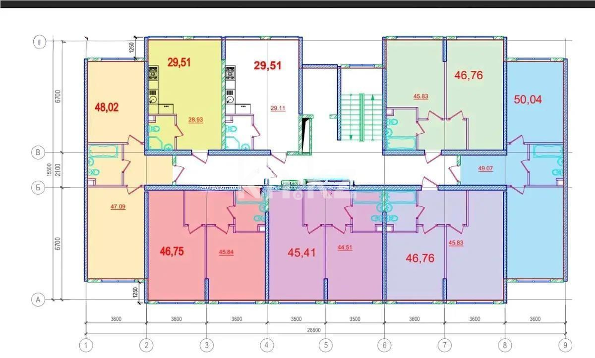 Продажа 2-комнатной квартиры, 42.5 м² в Алматы