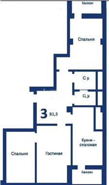 Продажа 3-комнатной квартиры, 81 м² в Караганде - фото 12