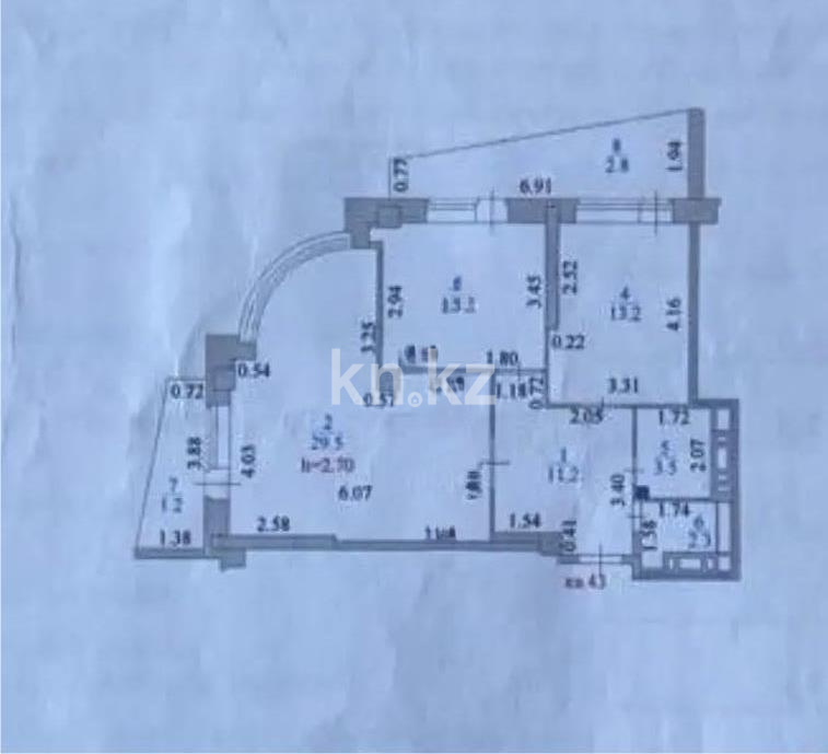 Продажа 2-комнатной квартиры, 77 м² в Астане - фото 4