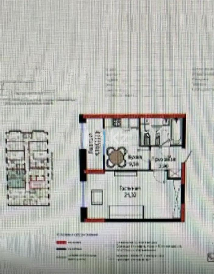 Продажа 1-комнатной квартиры, 41.5 м², ул. Бухар жырау, дом  12/2 в Астане