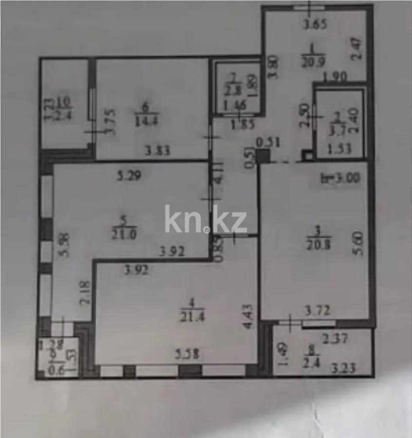 Продажа 3-комнатной квартиры, 110 м² в Астане - фото 8