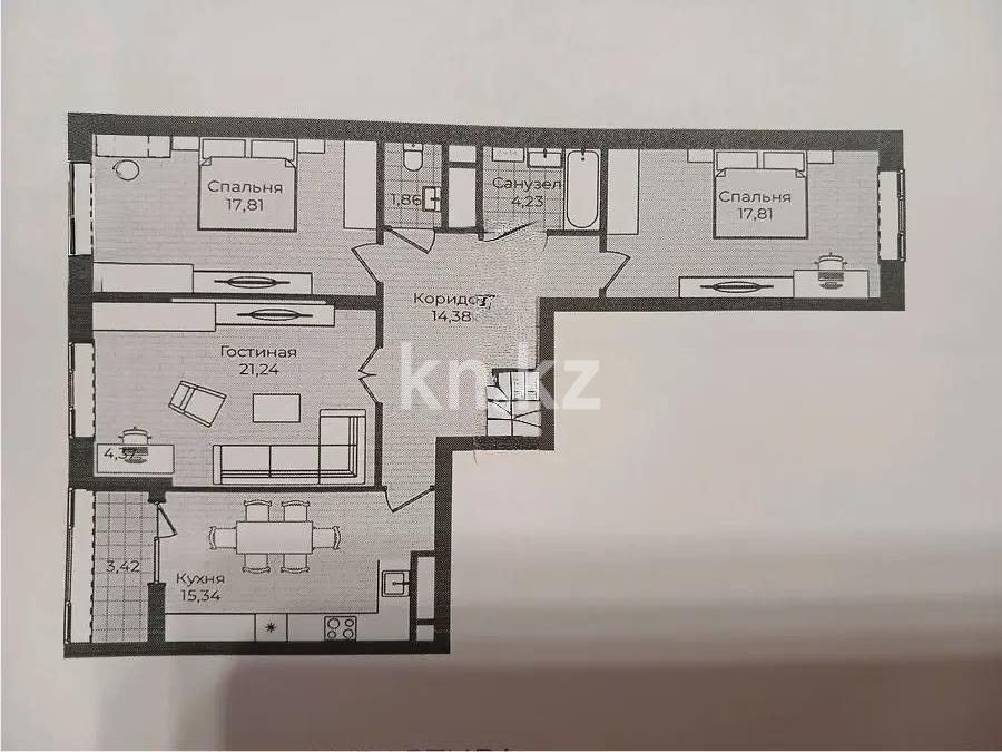 Продажа 3-комнатной квартиры, 93 м² в Астане - фото 5
