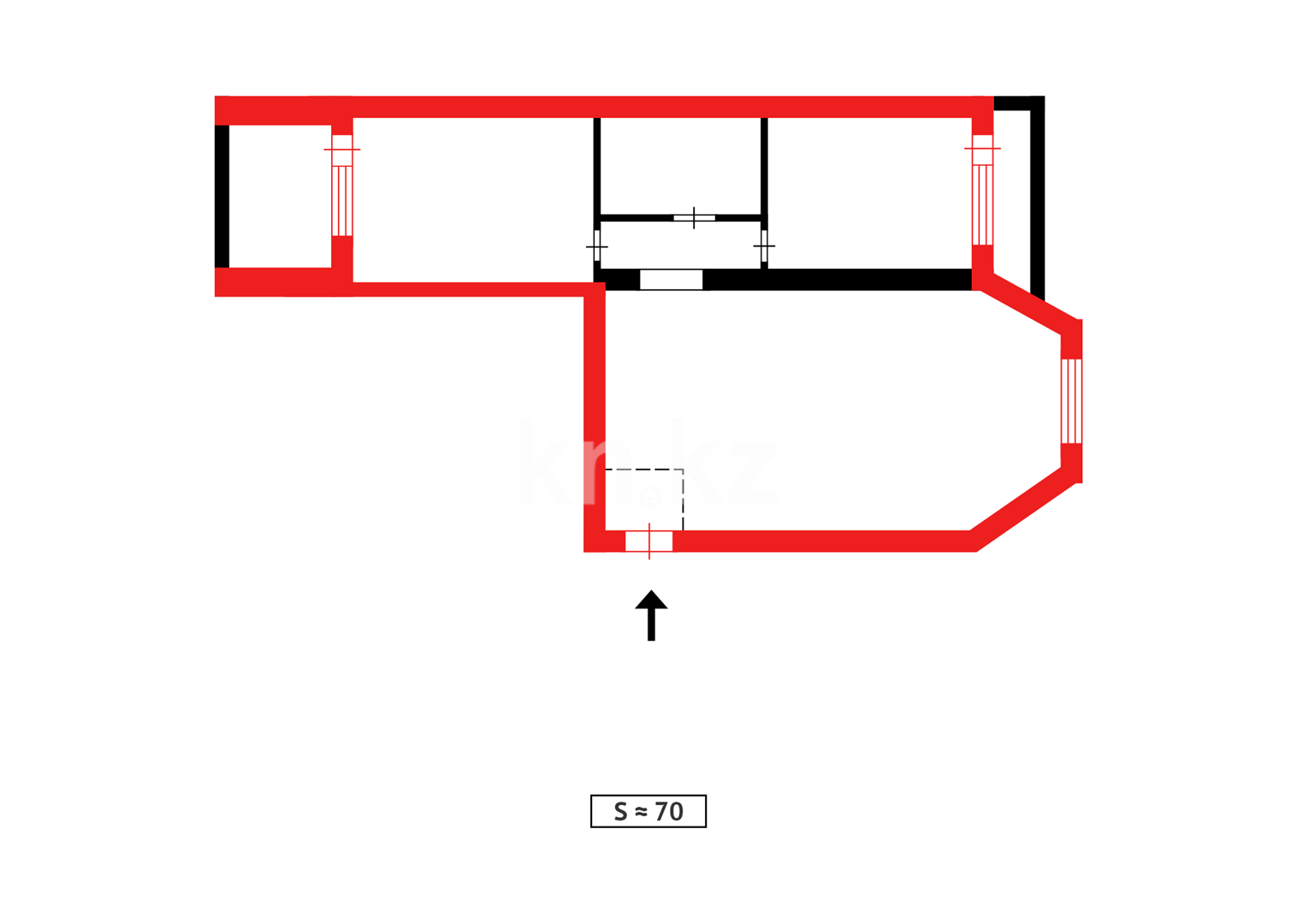 Продажа 3-комнатной квартиры, 69.9 м² в Астане - фото 5