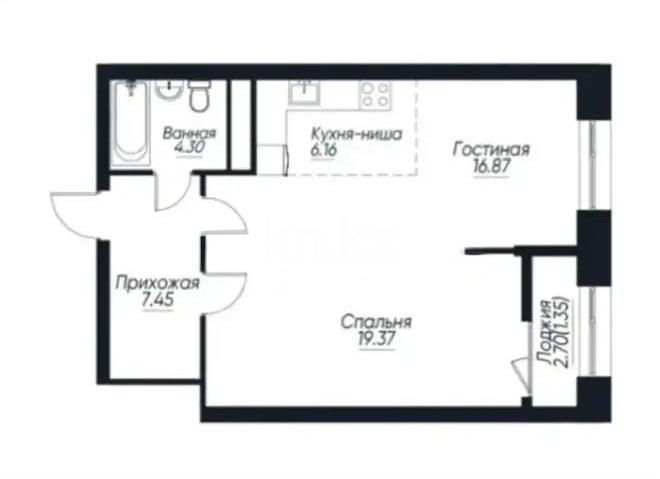 Продажа 2-комнатной квартиры, 55 м², пр. Сейфуллина, дом  467г в Алматы