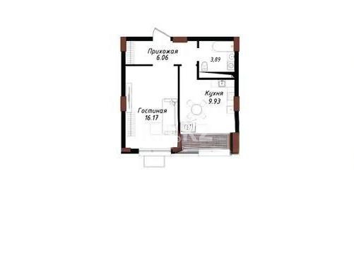 Продажа 1-комнатной квартиры, 38.07 м² в Астане