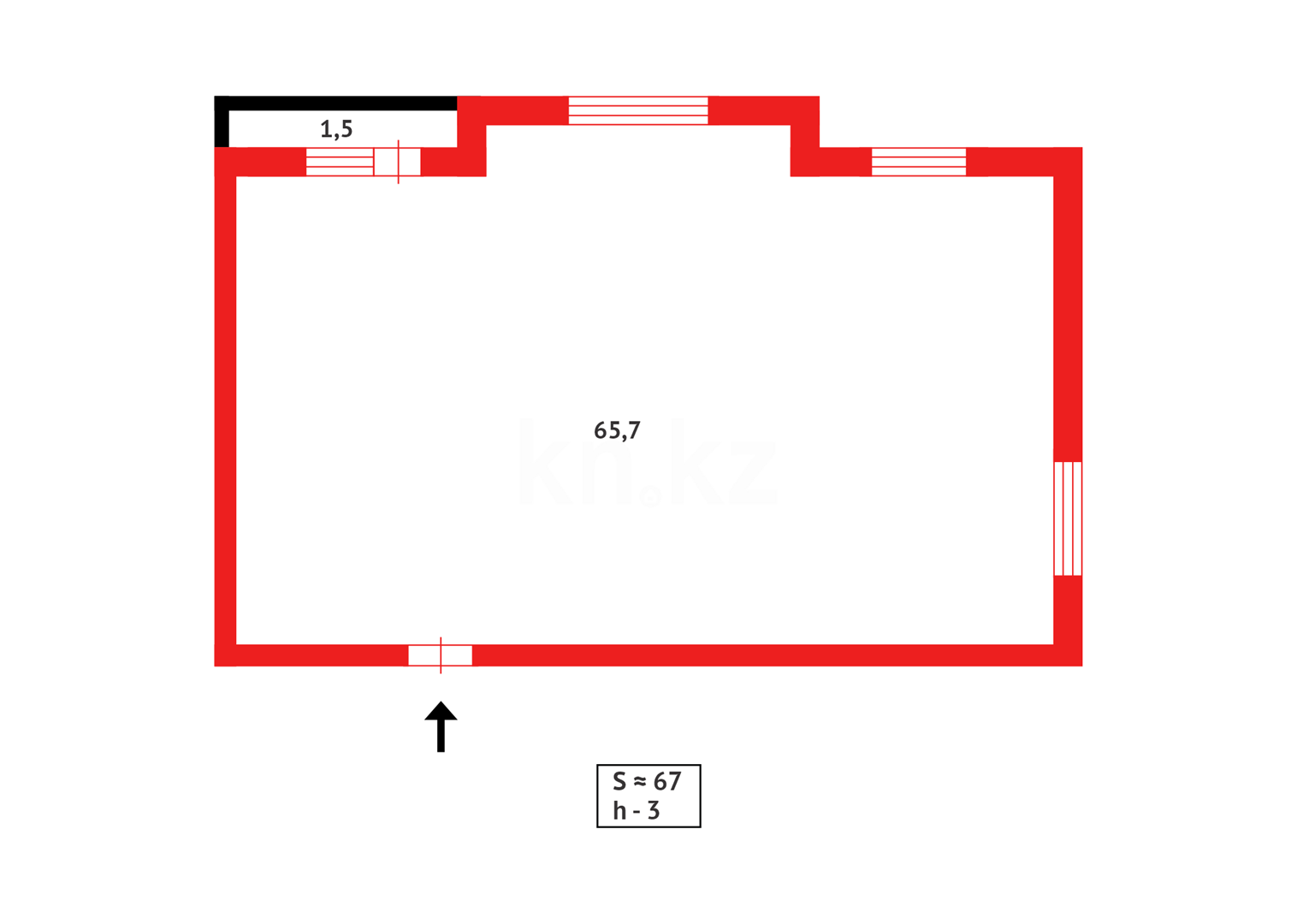 Продажа 3-комнатной квартиры, 67 м² в Караганде - фото 15